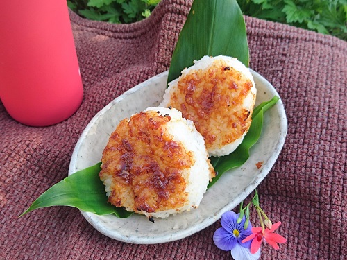 qで食べたい にんにく味噌焼きおにぎり 安心 安全の味噌しょうゆ 松合食品